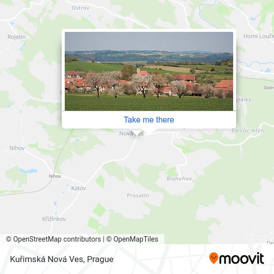Kuřimská Nová Ves map