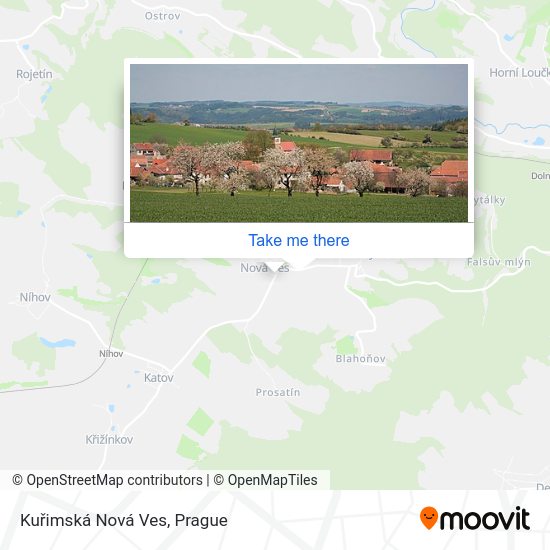 Kuřimská Nová Ves map