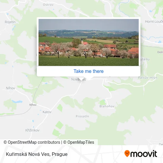 Карта Kuřimská Nová Ves
