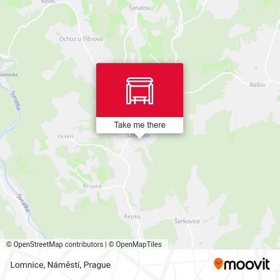 Lomnice, Náměstí map