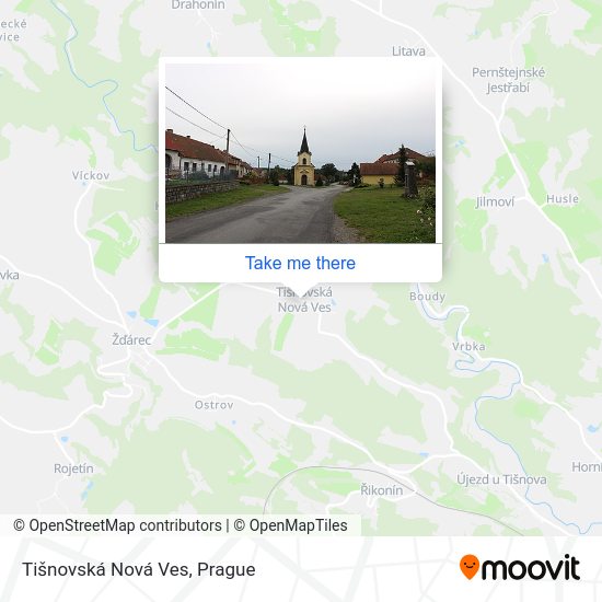 Tišnovská Nová Ves map