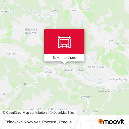 Tišnovská Nová Ves, Rozcestí map