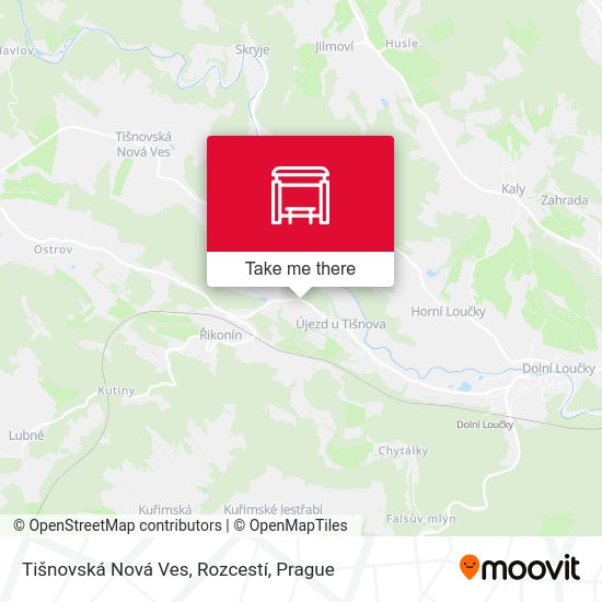 Tišnovská Nová Ves, Rozcestí map
