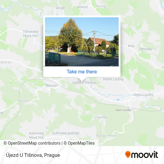 Карта Újezd U Tišnova