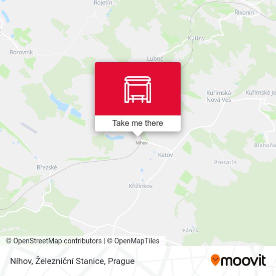 Níhov, Železniční Stanice map