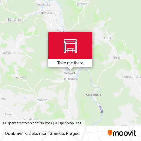 Doubravník, Železniční Stanice map