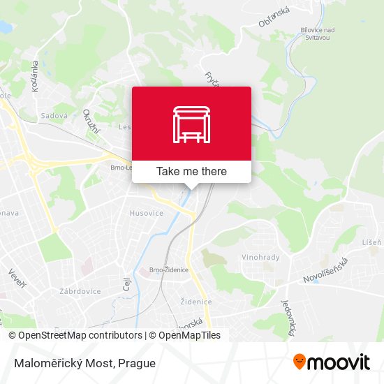 Maloměřický Most map