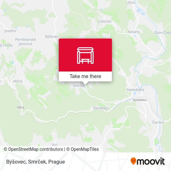 Býšovec, Smrček map