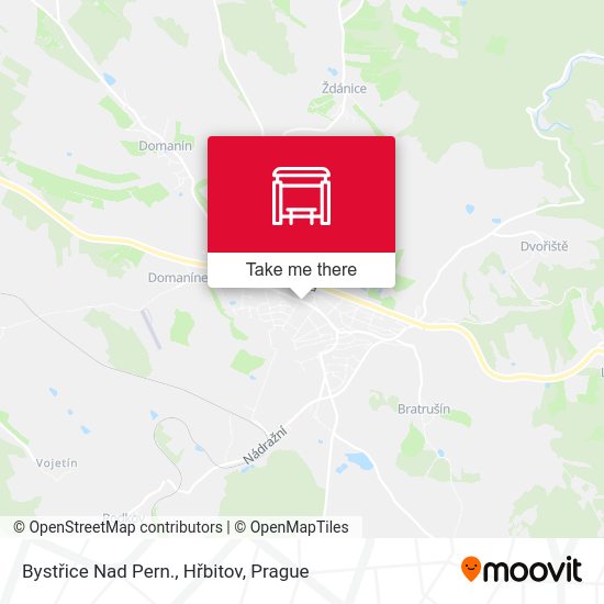 Bystřice Nad Pern., Hřbitov map