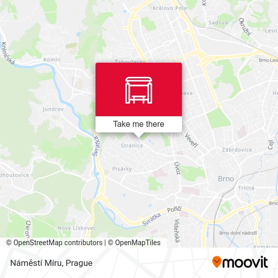 Náměstí Míru map