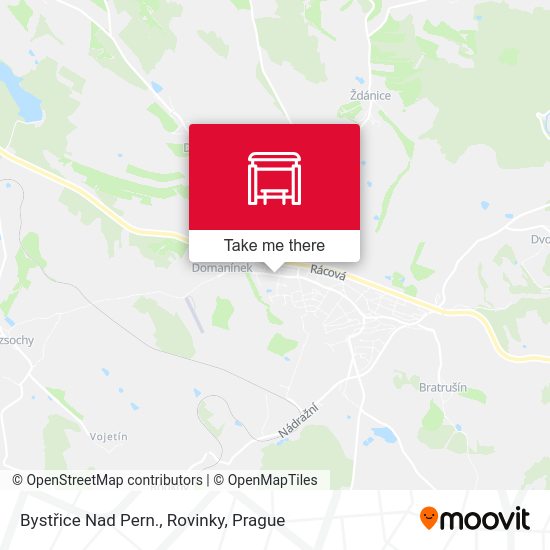 Bystřice Nad Pern., Rovinky map