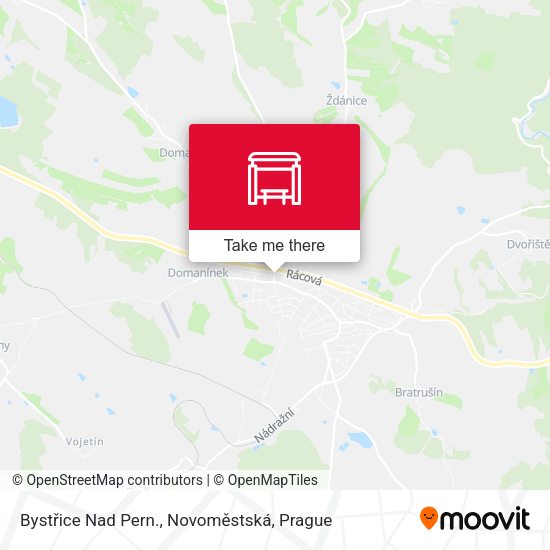 Bystřice Nad Pern., Novoměstská map