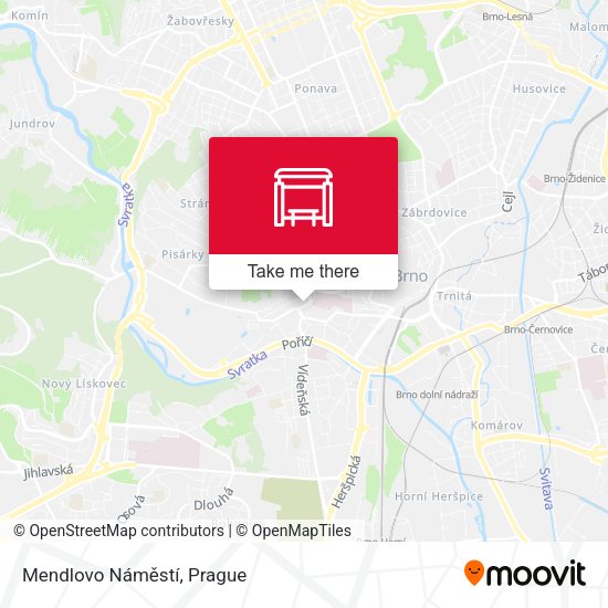 Mendlovo Náměstí map