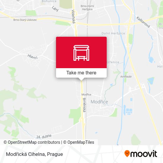 Modřická Cihelna map