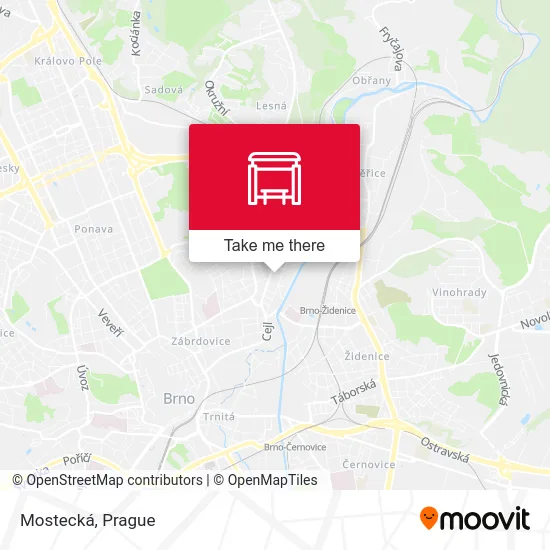 Карта Mostecká