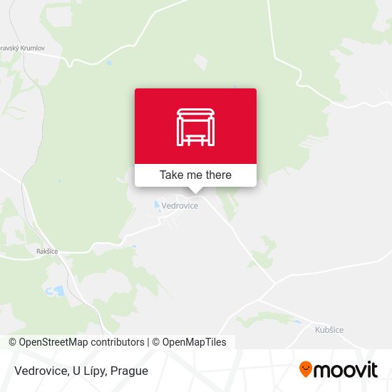 Vedrovice, U Lípy map