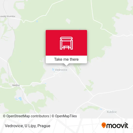 Карта Vedrovice, U Lípy
