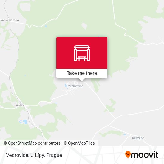 Карта Vedrovice, U Lípy