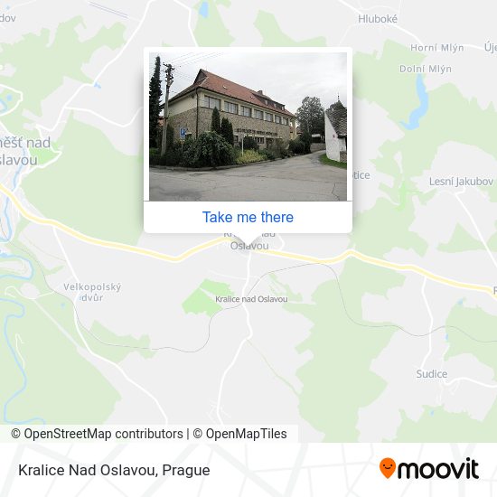 Kralice Nad Oslavou map