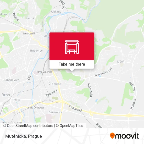 Карта Mutěnická