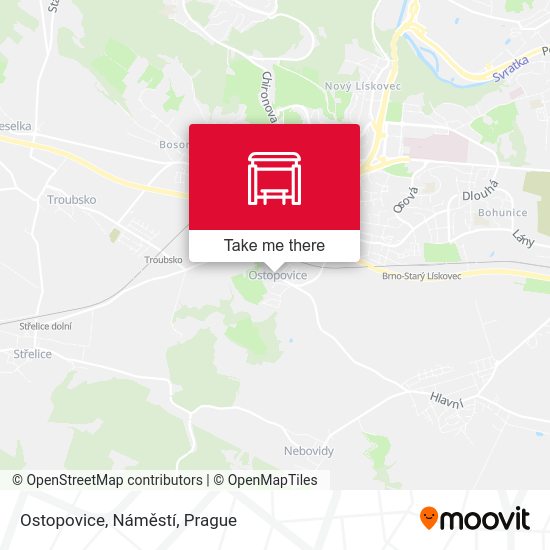 Ostopovice, Náměstí map