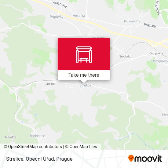 Střelice, Obecní Úřad map