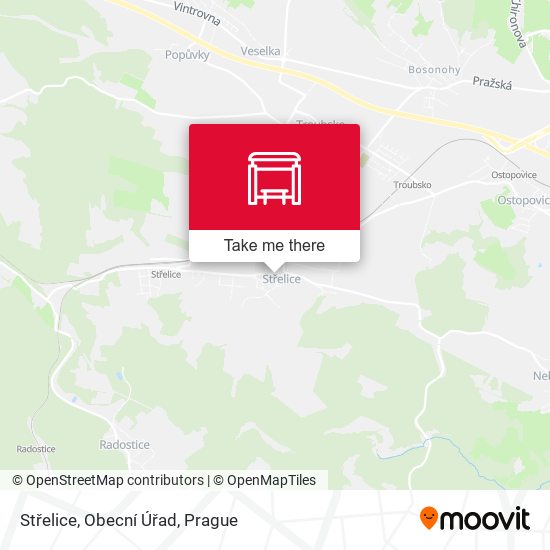 Střelice, Obecní Úřad map