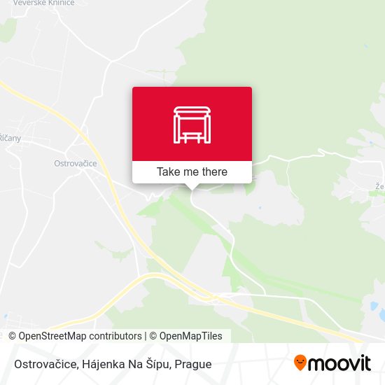 Ostrovačice, Hájenka Na Šípu map