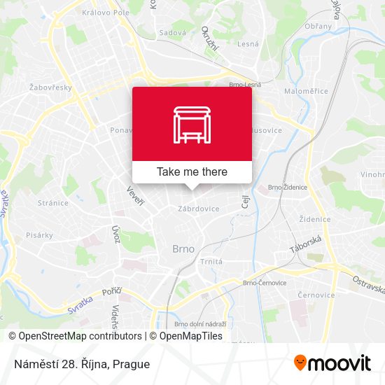 Náměstí 28. Října map