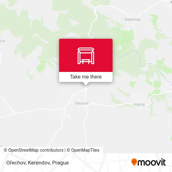 Карта Ořechov, Kerendov