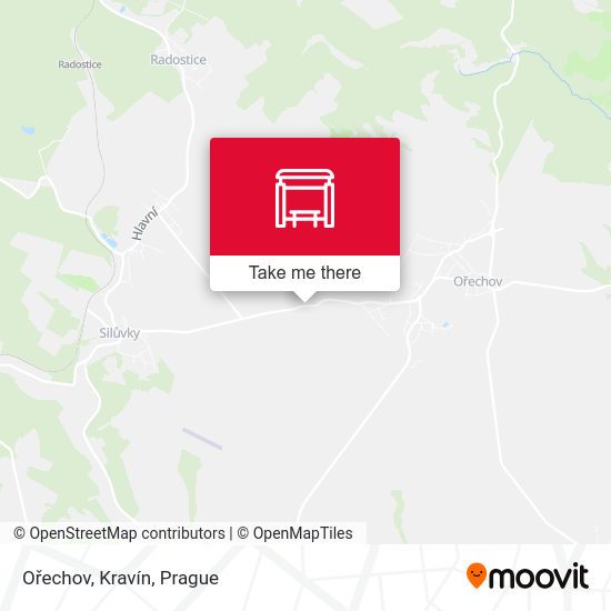 Ořechov, Kravín map