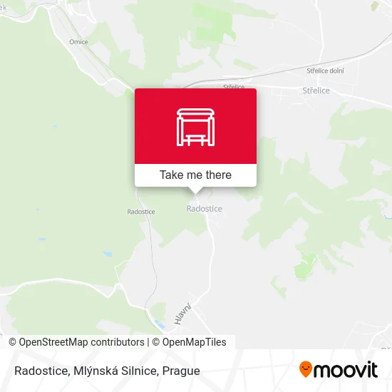 Карта Radostice, Mlýnská Silnice