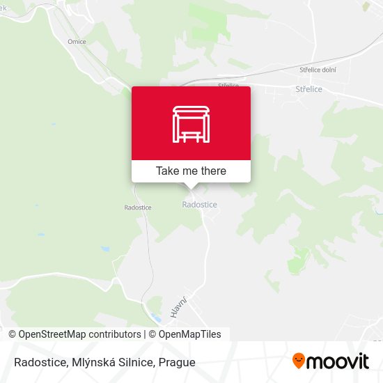Radostice, Mlýnská Silnice map