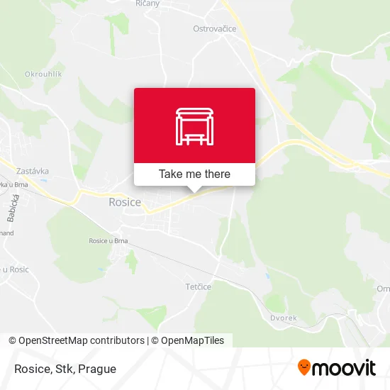 Карта Rosice, Stk