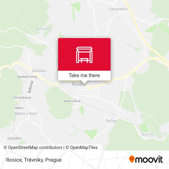 Rosice, Trávníky map