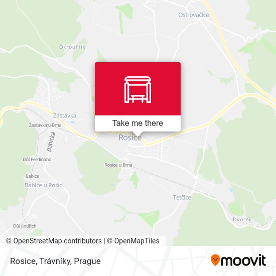 Rosice, Trávníky map