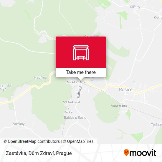 Zastávka, Dům Zdraví map