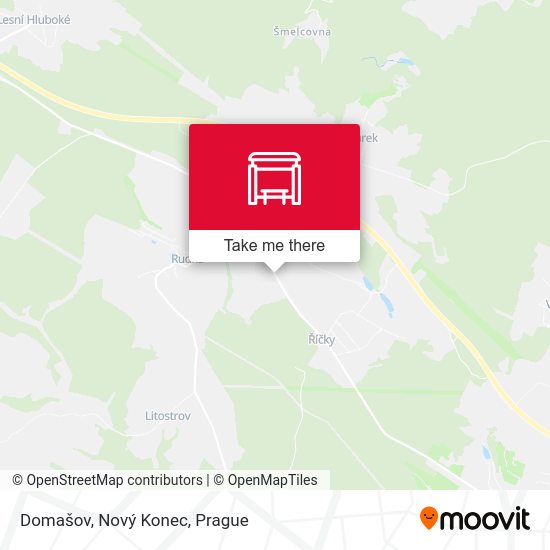 Domašov, Nový Konec map