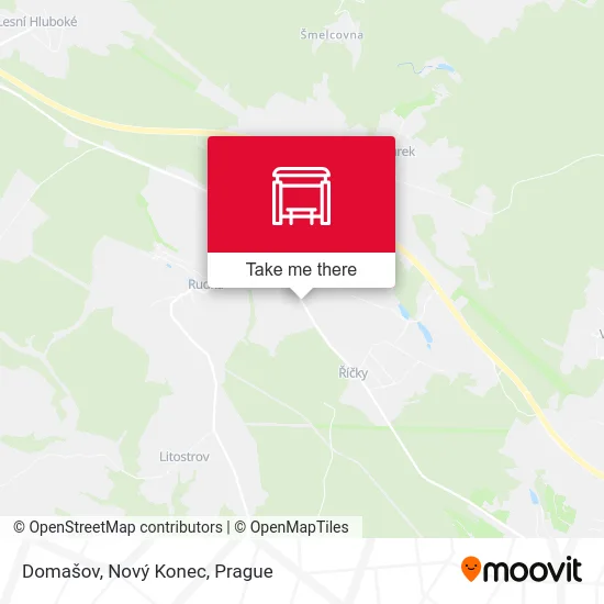 Карта Domašov, Nový Konec