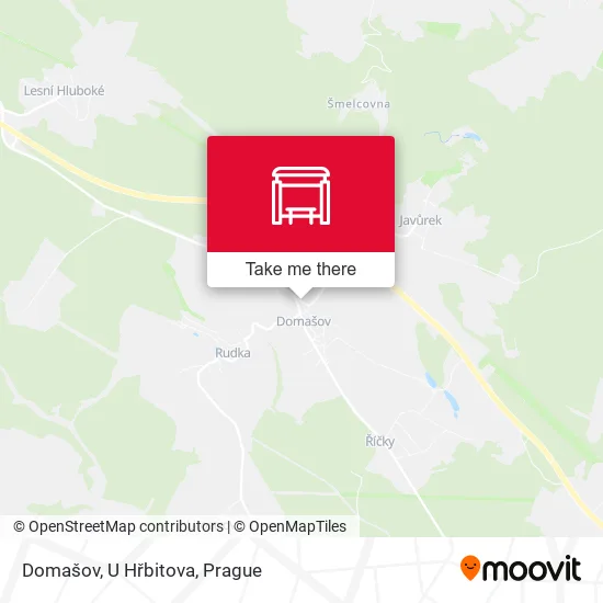 Карта Domašov, U Hřbitova