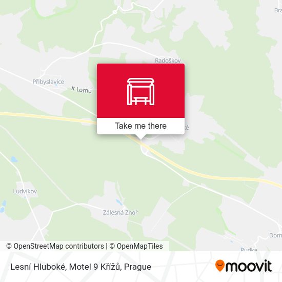 Lesní Hluboké, Motel 9 Křížů map