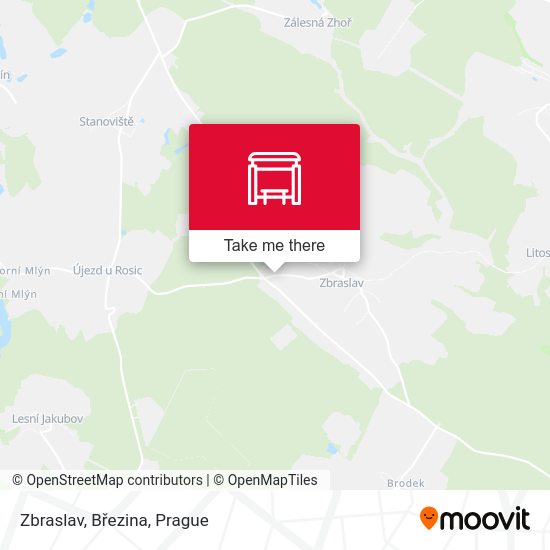 Zbraslav, Březina map