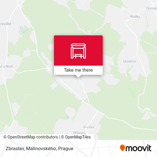 Zbraslav, Malinovského map