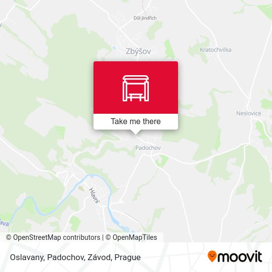 Oslavany, Padochov, Závod map