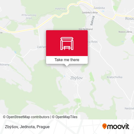 Zbýšov, Jednota map