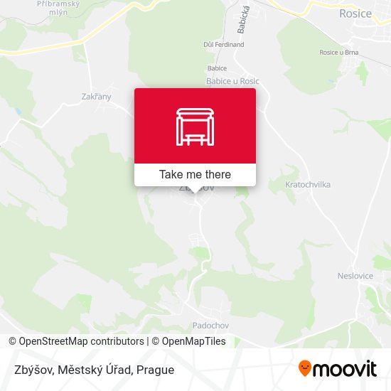 Zbýšov, Městský Úřad map