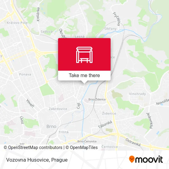 Карта Vozovna Husovice