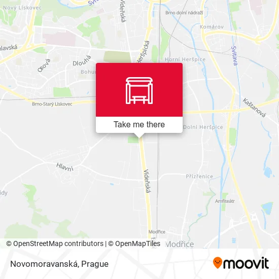 Карта Novomoravanská