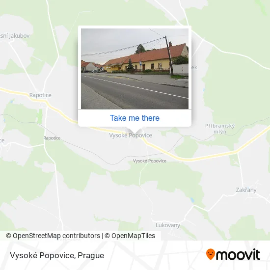 Карта Vysoké Popovice