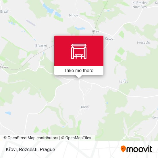 Křoví, Rozcestí map